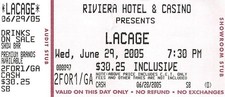 Riviera Casino - Las Vegas, NV - Vintage Paper Show Ticket 2005