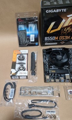 AMD Ryzen 5 5500 CPU Gigabyte B550M DS3H Motherboard G.Skill 16GB