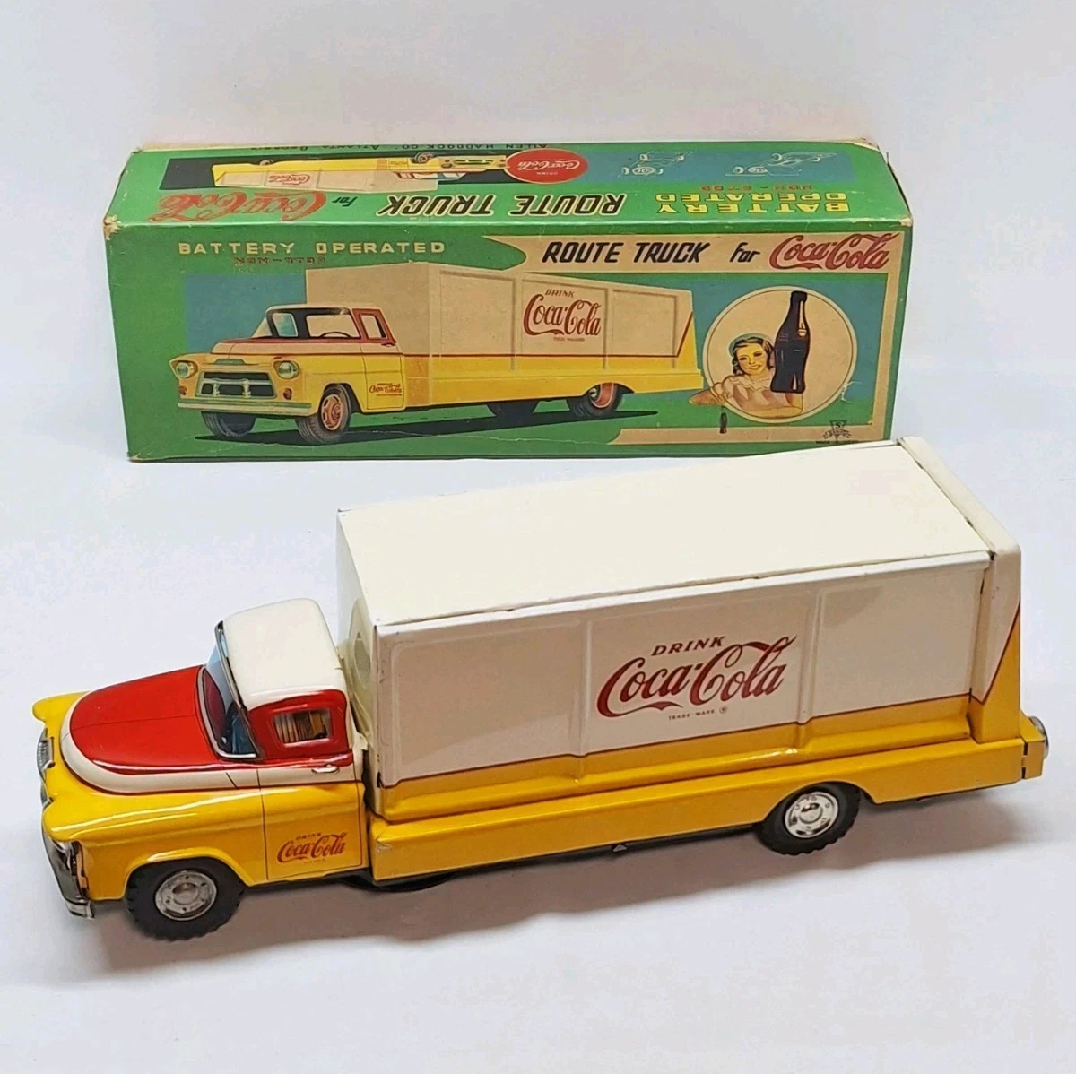 Coca Cola TiN Truck Indiana Vintage & Antique TiN Toy Vehicles for