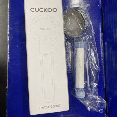 #ad Cuckoo High Pressure Hand Shower With Sediment Filter BB001C White $31.88