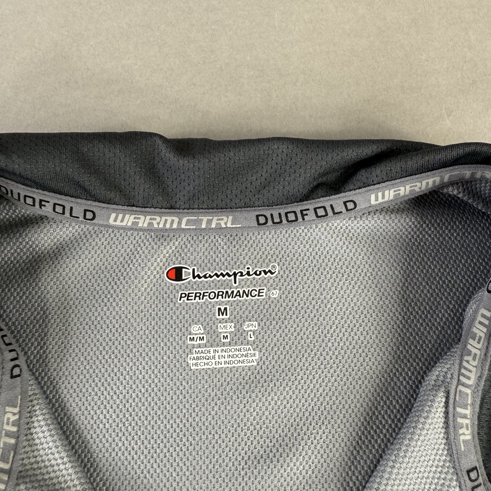 Champion Performance Sweater Medium Men Gray Pull… - image 2