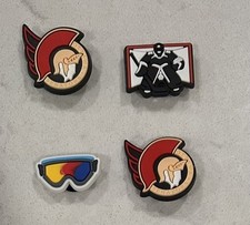 Ottawa Senators Hockey Themed 4-Pack NHL Shoe Charms for Crocs