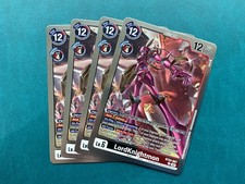 LordKnightmon BT22-067 Juego Cyber Eden Digimon Juego de Cartas x4