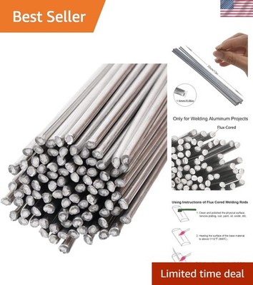 100pcs Low Temp Aluminum Brazing Rods - Easy Flux-Cored Welding for DIY Projects