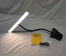 Glocusent 57 LED Bright Music Stand Light, Clip-On Piano Light Rechargeable NWOB