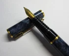 Vintage WATERMAN, FRANCE FOUNTAIN PEN, Blue Marbled case