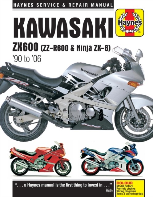 Kawasaki ZX600 (ZZ–R600 & Ninja ZX6) (90 – 06) Haynes Paperback 9780857339997