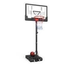 5.2-6.9ft Portable Basketball Hoop for Home Outdoor Use, Adjustable Height, S...