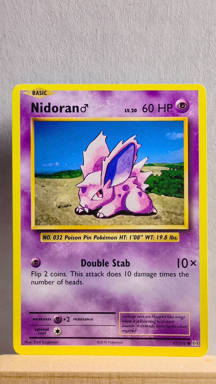 Nidoran M [MP] - Pokemon TCG Evolutions 43/108 [Common]