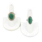 Southwest Sterling Malachite Turquoise Red Coral 2-7.75 Rings Lot of 5 #S5319-4 — photo 7