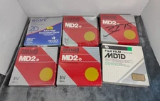 Maxwell Sony Fuji 5.25" 5 1/4 MD 2D Mini Floppy Disks (60ct) New Sealed