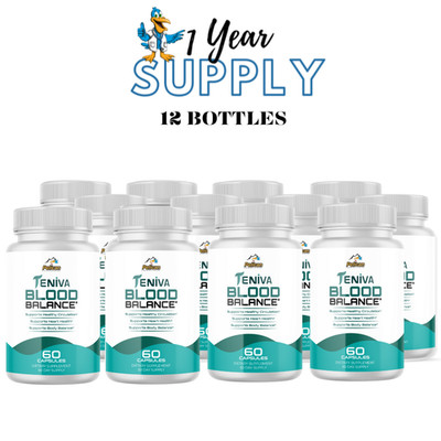 Teniva BLOOD BALANCE- Blood Support- 12 Bottles- 720 Capsules