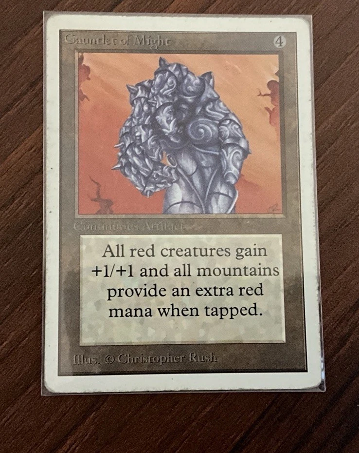 Gauntlet of Might Unlimited Edition, Magic The Gathering MTG Moderately Played - Image 3 of 4