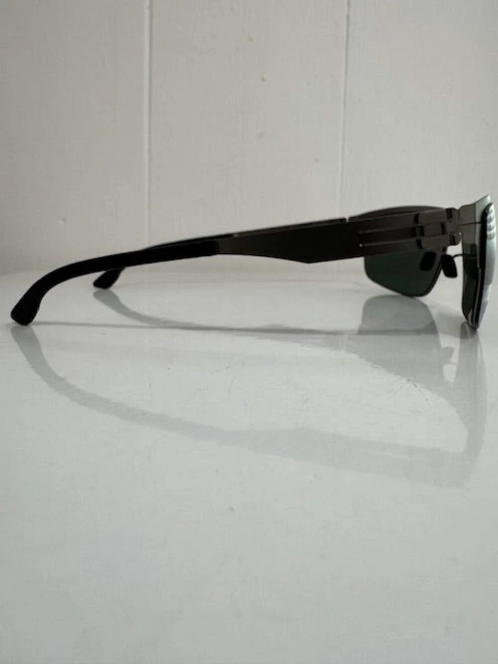 Lunettes de soleil Ic!Berlin Nate 63 15 150 Graphite Green lens 100% Authentic - Photo 4/4