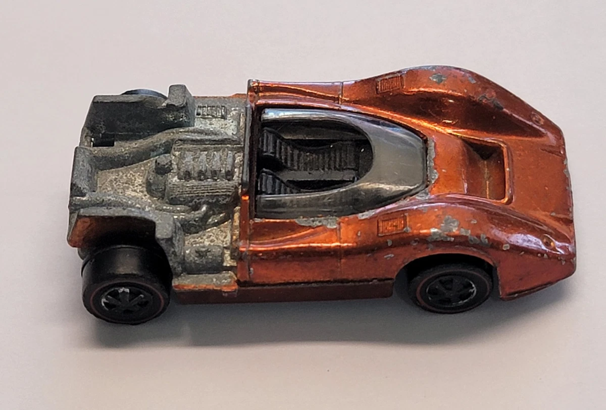1968 Hot Wheels Redline McLaren M6A Bright Orange w/Black Interior