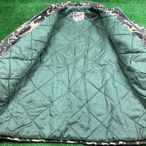Vintage Monterey Club Duck Hunting Camo Jacket 44 USA Made Aluminum Zipper 60's - Picture 10 of 15