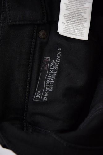 POLO RALPH LAUREN womens The Tompkins Super Skinny BLACK JEANS Size 24R Stretchy - Picture 8 of 9