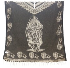 Sharpshooter BRAND SUN DANCE TATANKA SKA BUFFALO ROBE HAND WOVEN PONCHO
