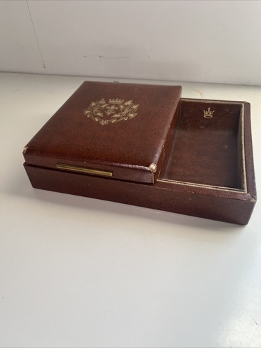 Men’s Vintage Shields Knight Cufflink Rings Jewelry Dresser Box - 9 x 7 - Picture 4 of 6