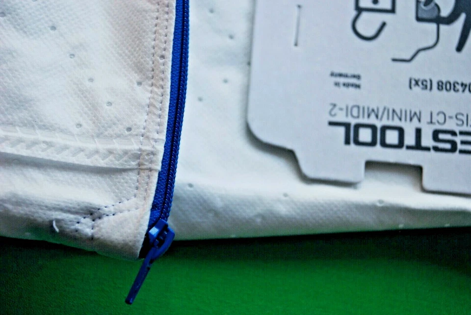 Festool 204308 Reusable fleece dust Bag With Long Zip zipper FIS CT MINI MIDI 2 - Image 3 of 4