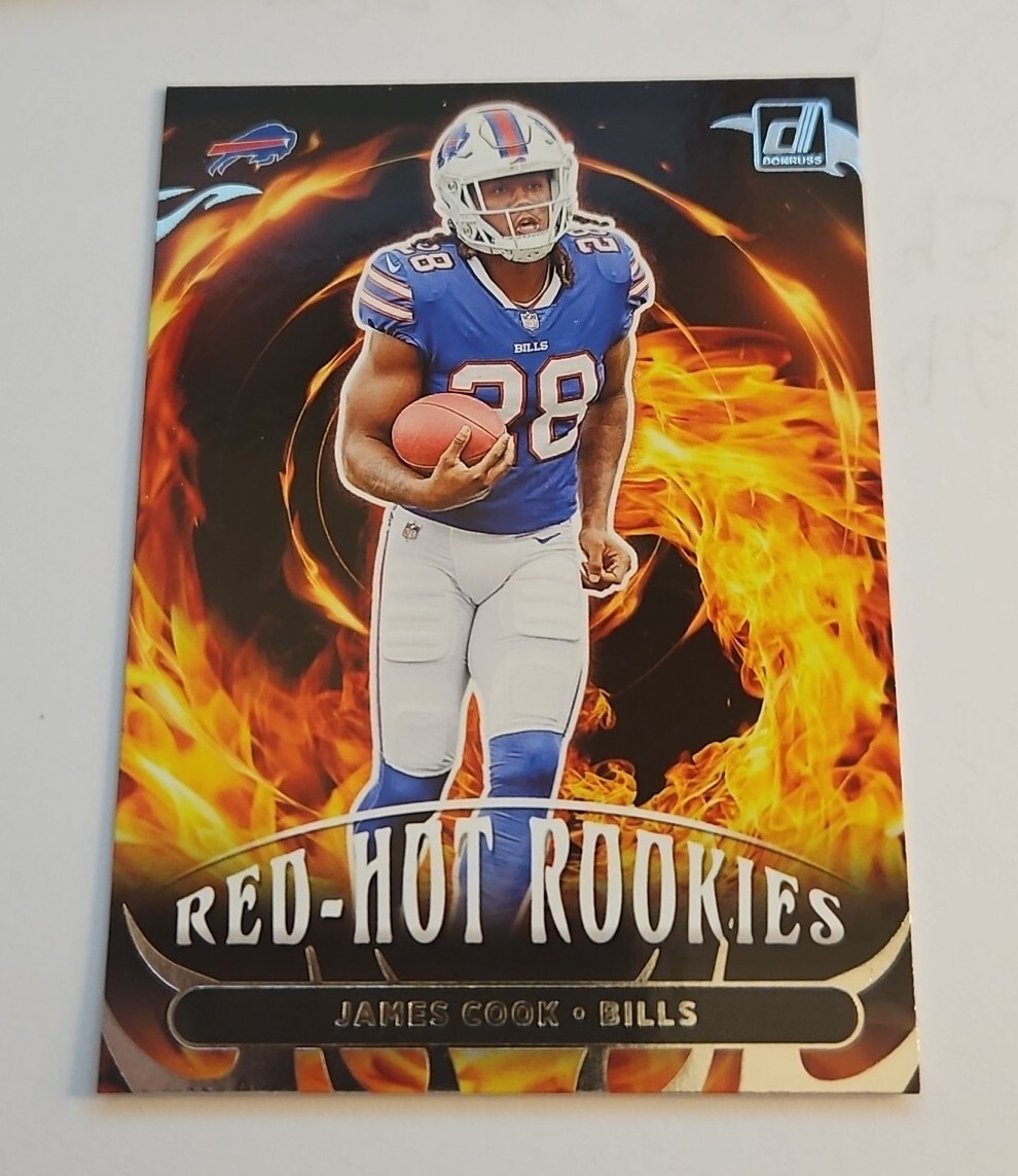 James Cook 2022 Panini Donruss Red-Hot Rookies #RHR-6 - Buffalo Bills