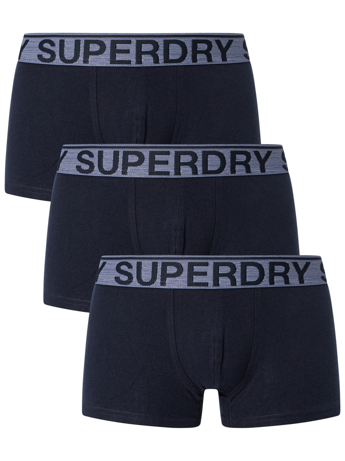 Мужские плавки из органического хлопка Superdry 3 упаковки синие 3590₽