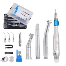 Kit escalador de aire piezas de mano LED para estudiantes dentales (EX203C + PANA MAX + AS2000) 2 orificios EE. UU.