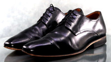 Florsheim Men's Medallion Toe Dress Shoes Size 12 Leather Black