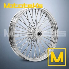 21X2.15 FAT SPOKE WHEEL 40 STAINLESS FOR HARLEY SOFTAIL SPORTSTER DYNA FRONT