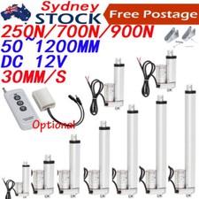 12V Linear Actuator Motor Heavy Duty 250N 700N 900N 2000N 50mm~1200mm Fast Speed