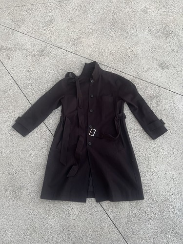 Yuki Hashimoto Black Belted Trench Coat