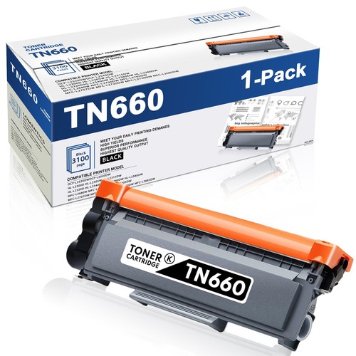 Toner 2 pezzi TN660 e batteria 2 pezzi DR630 per Brother TN660 DCP