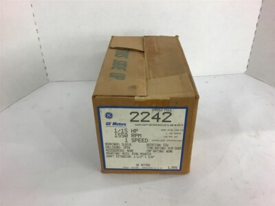 GE 2242 5KSP29DG3104AT 1/15 HP AC Motor 208-230 Volts 1550 Rpm 1 Speed