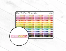 2385~~Anxiety Tracker Planner Stickers.