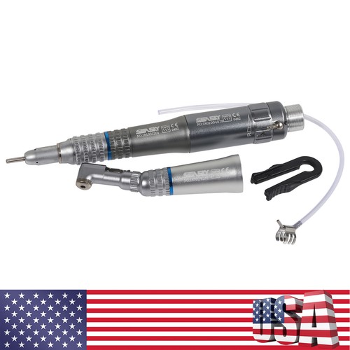 NSK Style Dental Slow Low Speed Handpiece Straight Contra Angle Air Motor 4/2H M - Picture 43 of 221