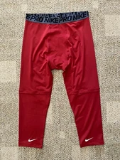 Nike Pro Athletic Pants 3/4 Training Tights Base Layer 614890-698 Men's 3XL
