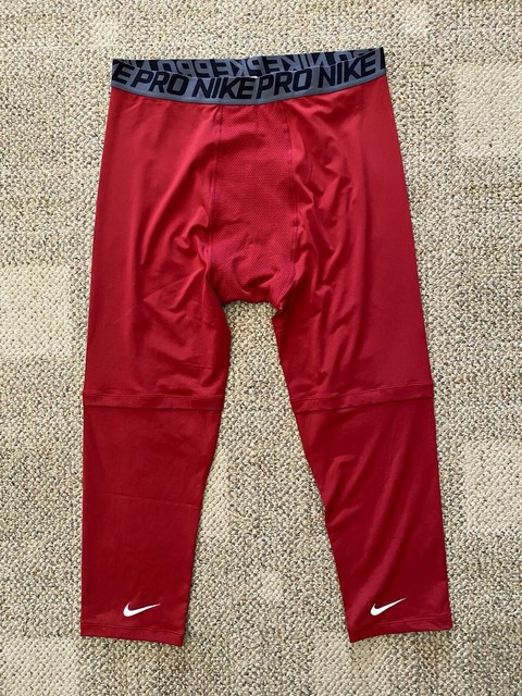 orange nike compression pants