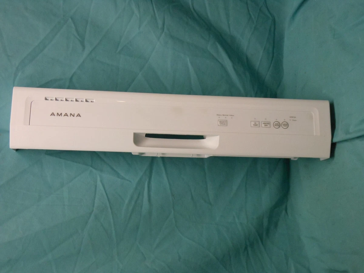 New Amana white Dishwasher Console top overlay only W11243318