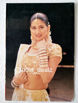 Bollywood Indien Schauspieler Sonali Bendre seltene original schöne Postkarte...