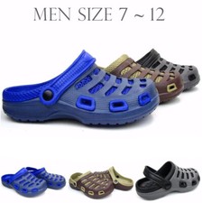 Men's Clogs Garden Shoes Slip On Non Skid Mule Light Weight Sandals Casual