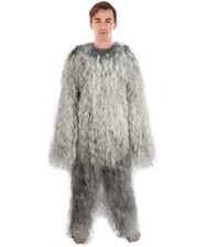 Unisex Hairy Warrior Mountain Bigfoot Yeti Costume  Ape Military Leader Costume