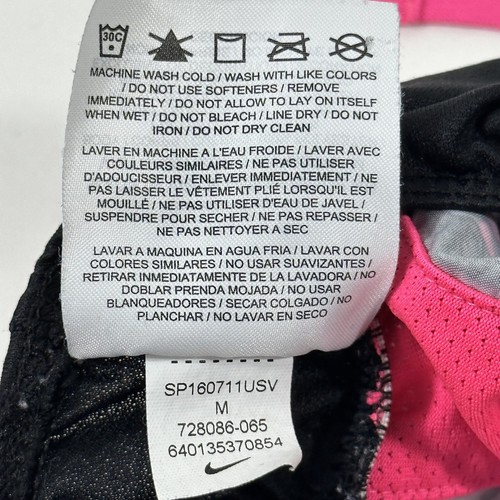Nike Dri Fi Tempo Running Shorts Lined Printed 3” Pink Black Girl’s Medium M - Picture 7 of 9