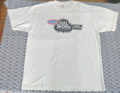 NHRA FULL THROTTLE DRAG RACING SERIES T-Shirt Made in USA Size XL