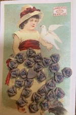 25 - 3/8 Inch Hand Made Lavender Porcelain Flowers For Jewelry Making -USA