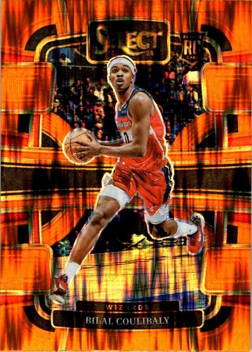 Bilal Coulibaly 2023-24 Select Orange Flash Concourse Rookie Card #97 - Wizards