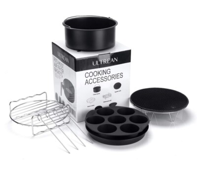 Ultrean Air Fryer Cooking Accessories, 6 Pieces For Most Baskets