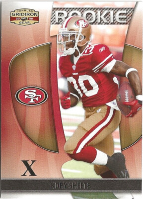 2009 Donruss Gridiron Gear Kory Sheets Silver RC 060/250 Purdue Boilermakers