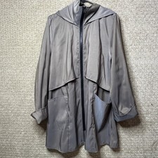 Janska Jacket Tacoma Lightweight All Weather Rain Wear Hood Zip Iridescent Usa L
