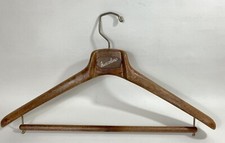 Vintage Barcelino Suit Hanger Heavy Duty Composite Wood Look Mainetti Rare