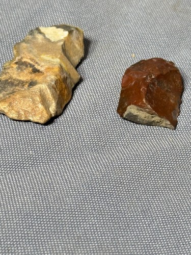 Set of 2 Paleo Indian Knapped Knives Blades Native American Tools Arrowheads - Picture 6 of 7